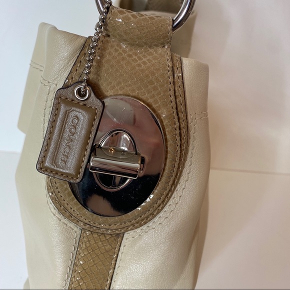 Coach | Leather Penelope Snakeskin Slouch Hobo Bag - Picture 4 of 13